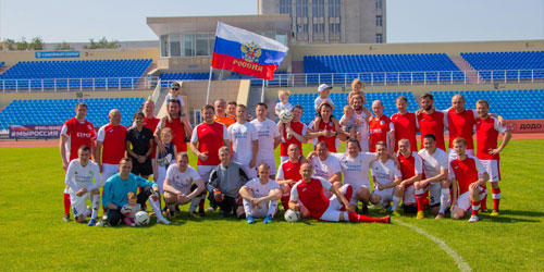 В Курске состоялся футбольный матч в День России