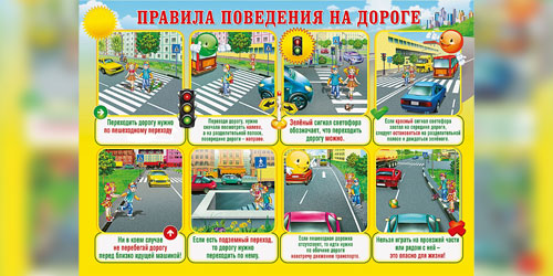 Правила безопасного поведения детей на дорогах
